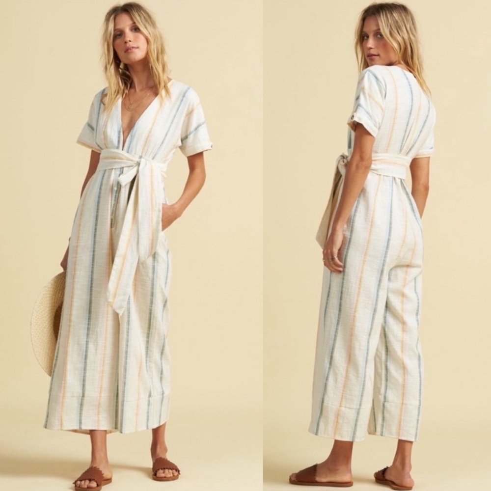Billabong Multicolor Striped Jumpsuit